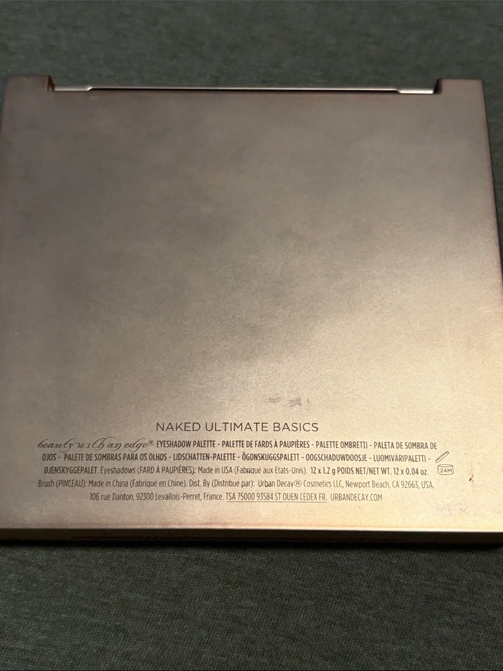 Urban Decay Naked Ultimate Basics Eyeshadow Palette - Barely Swatched with Brush